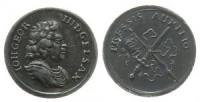 Johann Georg III. (1680-1691) - auf den Feldzug gegen Frankreich - o.J. - Miniaturmedaille  ss