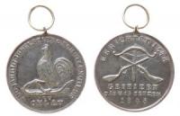 Ohlau (O?awa - Niederschlesien) - auf die 300Jahrfeier der Schützengilde - 1848 - tragbare Medaille  fast vz
