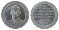 Gustav Müller - Erinnerung an den Blutsonntag in Striegau - 1924 - Medaille  vz