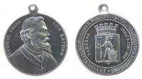 Bamberg - auf die 43. Wanderversammlung Bayrischer Landwirte - 1908 - tragbare Medaille  fast stgl
