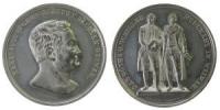 Carl Alexander (1853-1901) Weimar - auf die Einweihung des Goethe-Schiller-Denkmals - o.J. (1857) - Medaille  vz