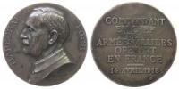 Foch Ferdinand (1851-1929) - französischer Marschall - 1918 - Medaille  ss+