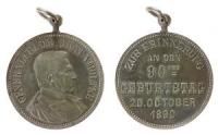 Moltke Helmuth Karl Bernhard Graf von (1800-1891) - auf seinen 90. Geburtstag - 1890 - Medaille  vz-stgl