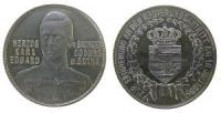 Karl Eduard (1900-1908) - auf seinen Regierungsantritt - 1905 - Medaille  vz