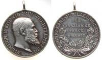 Wilhelm II (1891-1918) - für langjährige treue Dienste - o.J. - tragbare Medaille  fast vz