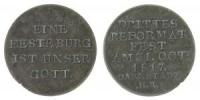 Luther Martin (1483-1546) - auf die 300 Jahrfeier der Reformation in Darmstadt - 1817 - Medaille  ss