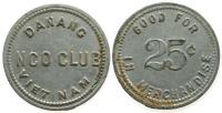 Danang NCO-Club - o.J. - 25 Cents  ss