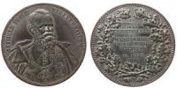 Luitpold (1887-1912) - auf die Grundsteinlegung des Waisenhauses für den Distrikt Nürnberg - 1891 - Medaille  vz