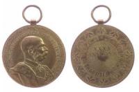 Franz Joseph I (1848-1916) - für 40 Jahre treue Dienste - o.J. - tragbare Medaille  vz