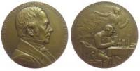 Örsted Hans Christian (1777-1851) - auf den 100. Jahrestag der Entdeckung der magnetischen Wirkung des elektrischen Stroms - 1920 - Medaille  vz