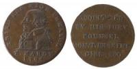 Hardy Thomas - London (Middlesex) - 1794 - 1/2 Penny Token  fast vz