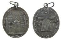 Trier - auf die Ausstellung des Heiligen Rock - 1891 - tragbare Medaille  ss
