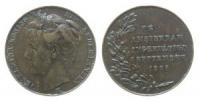 Wilhelmina (1890-1948) - auf die Huldigung in Amsterdam - 1898 - Medaille  ss