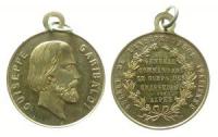 Garibaldi Guiseppe (1807-1882) - auf den Italienischen Unabhängigkeitskrieg - o.J. - tragbare Medaille  vz-stgl