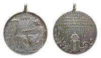 Wilhelmina (1890-1948) - auf die Geburt von Prinzessin Juliana - 1909 - tragbare Medaille  vz