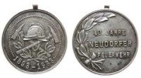 Neudorfer - zum 40jährigen Jubiläum der Feuerwehr - 1933 - tragbare Medaille  ss+