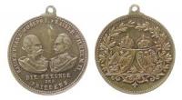 Franz Joseph I. und Wilhelm II. (1888-1918) - Freunde des Friedens - o.J. - tragbare Medaille  vz+