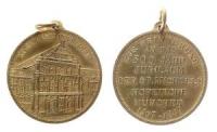München - auf das 300. Jubiläum der Hofkirche St. Michael - 1897 - tragbare Medaille  vz
