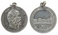 München - Deutsch Nationale Kunstgewerbeausstellung - 1888 - tragbare Medaille  fast vz