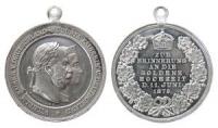Wilhelm I (1861-1888) - Erinnerung an die Goldene Hochzeit - 1879 - tragbare Medaille  vz