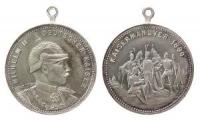 Wilhelm II. (1888-1918) - auf das Kaisermanöver - 1890 - tragbare Medaille  vz