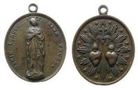 Heilige Maria - auf die Marienerscheinung - o.J. - tragbare Medaille  ss