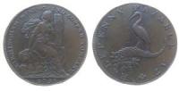 Sheward's William Shakespeare - London (Middlesex) - 1792 - 1/2 Penny Token  ss