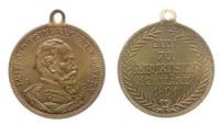 Luitpold (1886-1912) Prinzregent - auf seinen 70. Geburtstag - 1891 - tragbare Medaille  vz