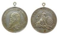 Luitpold (1886-1912) Prinzregent - auf seinen 70. Geburtstag - 1891 - tragbare Medaille  fast vz