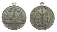Nürnberg - auf die Internationale Ausstellung von Arbeiten aus edlen Metallen - 1885 - tragbare Medaille  fast vz