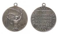 Österreich - auf den 10. Jahrestag der Republik - 1928 - tragbare Medaille  ss