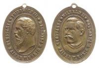 Wilhelm II (1888-1918)  - auf Friedrich III. - o.J. - tragbare Medaille  vz