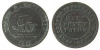 Trade & Navigation - 1813 - 1/2 Penny Token  ss