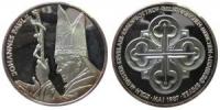 Papst Johannes Paul II - zum Papstbesuch - 1987 - Medaille  vz-stgl