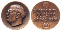 Schuck Kurt - Speyer - zum 60. Geburtstag - 1980 - Medaille  gußfrisch