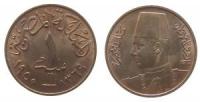 Ägypten - Egypt - 1950 - 1 Millimes  vz-unc