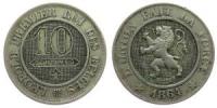 Belgien - Belgium - 1864 - 10 Centimes  ss