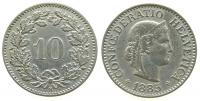 Schweiz - Switzerland - 1885 - 10 Rappen  ss