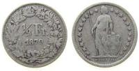 Schweiz - Switzerland - 1879 - 1/2 Franken  ss