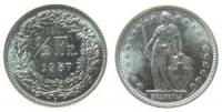 Schweiz - Switzerland - 1957 - 1/2 Franken  unc