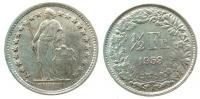 Schweiz - Switzerland - 1959 - 1/2 Franken  vz