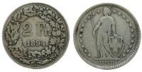 Schweiz - Switzerland - 1874 - 2 Franken  gutes schön