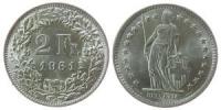 Schweiz - Switzerland - 1961 - 2 Franken  vz-unc