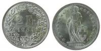 Schweiz - Switzerland - 1964 - 2 Franken  unc