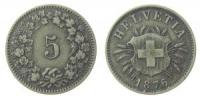 Schweiz - Switzerland - 1876 - 5 Rappen  ss+