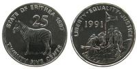 Eritrea - 1997 - 25 Cents  unc
