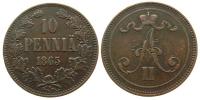 Finnland - Finland - 1865 - 10 Pennia  ss