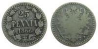 Finnland - Finland - 1866 - 25 Pennia  schön