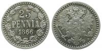 Finnland - Finland - 1866 - 25 Pennia  fast vz