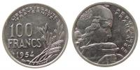 Frankreich - France - 1954 - 100 Francs  vz-unc